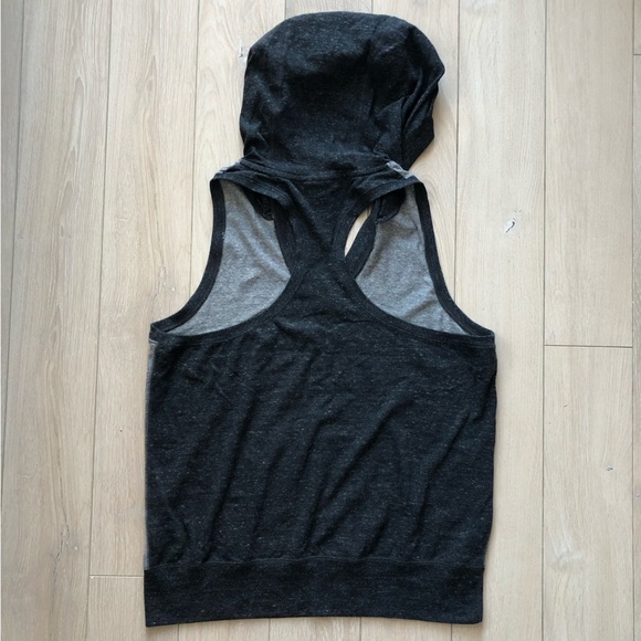 Nike Racerback Hooded V Neck Tank Top in Grey Size L - Picture 10 of 11